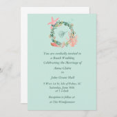 Schöne Ankündigung von Hochzeiten am Strand | Cust (Vorne/Hinten)