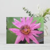 Schöne Ankündigung von Wasserlilie (Stehend Vorderseite)