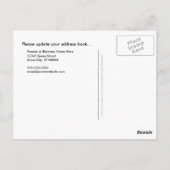 Schöne Ankündigung von Wasserlilie Postkarte (Rückseite)