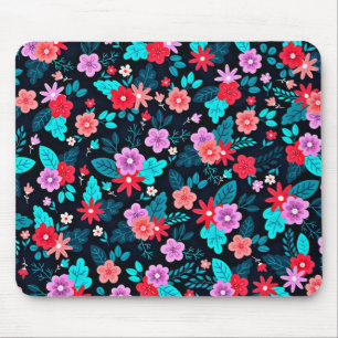 Schöne Anordnung Ditsy Blumen Muster-46537 Mousepad