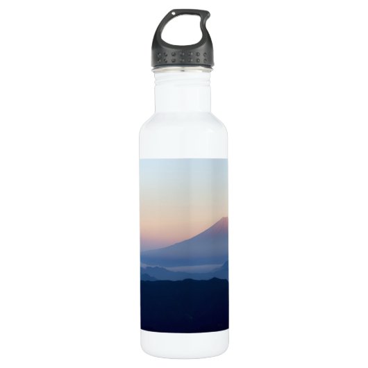Schöne Ansicht der Fujisan, Japan, Sonnenaufgang Trinkflasche (Vorderseite)