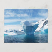Schöne Antarktis Landschaft mit Iceberg Postkarte (Vorderseite)