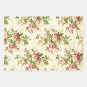 Schöne antike Blumenwappenpapiere Geschenkpapier Set (Vorderseite 2)