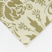 Schöne antike Flora Fleecedecke (Ecke)