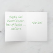 Schöne antike Osterkarte Feiertagskarte (Innenseite)