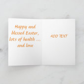 Schöne antike Osterkarte Feiertagskarte (Innenseite)