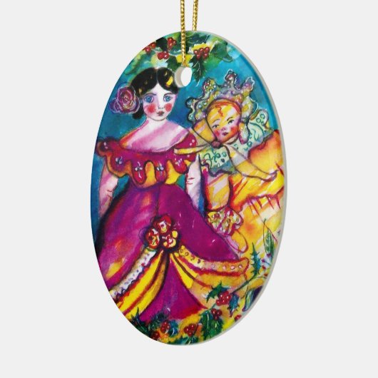 SCHÖNE ANTIQUE DOLLS KERAMIK ORNAMENT (Links)