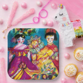 SCHÖNE ANTIQUE DOLLS mit Weihnachtsdekor Pappteller (Party)