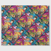 SCHÖNE ANTIQUE DOLLS UND CHRISTMAS ORNAMENS GESCHENKPAPIER (Flach)