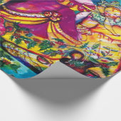 SCHÖNE ANTIQUE DOLLS UND CHRISTMAS ORNAMENS GESCHENKPAPIER (Ecke)