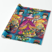 SCHÖNE ANTIQUE DOLLS UND CHRISTMAS ORNAMENS GESCHENKPAPIER (Ungerollt)