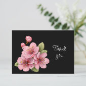 Schöne Apfelblüten Blumen Danke Karte (Stehend Vorderseite)