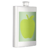 Schöne Apfelwein-Silhouette Flachmann (Rechts)