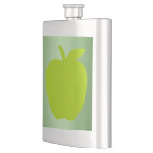 Schöne Apfelwein-Silhouette Flachmann (Links)