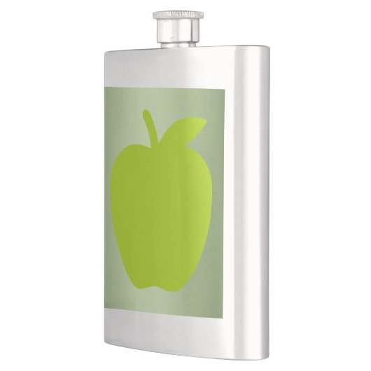 Schöne Apfelwein-Silhouette Flachmann (Links)