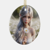 Schöne April Fairy in Daisies Keramik Ornament (Rechts)