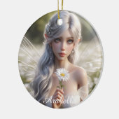 Schöne April Fairy in Daisies Keramik Ornament (Links)