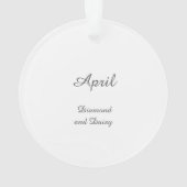 Schöne April Fairy in Daisies Ornament (Rückseite)