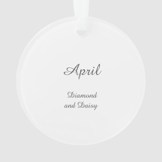 Schöne April Fairy in Daisies Ornament (Rückseite)