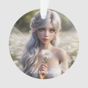 Schöne April Fairy in Daisies Ornament