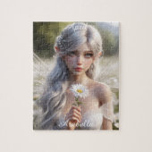 Schöne April Fairy in Daisies Puzzle (Vertikal)