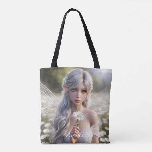 Schöne April Fairy in Daisies Tasche (Rückseite)