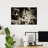 Schöne Apsaras Poster (Heimbüro)