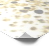 Schöne Aqua Ballerina Frauen in Gold Poster (Ecke)