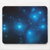 Schöne Aqua Blue Constellation Pleiades Celestial Mousepad (Vorne)