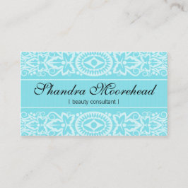 Schöne Aqua-Schönheits-Berater-Visitenkarte Visitenkarte