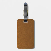 Schöne Aquamarine Kokopelli-Malerei Gepäckanhänger (Rückseite vertikal)