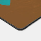 Schöne Aquamarine Kokopelli Schreibtischunterlage (Ecke)