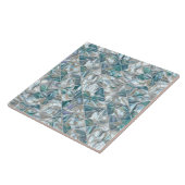 Schöne aquamarine Perle inspiriert Fliese (Seite)