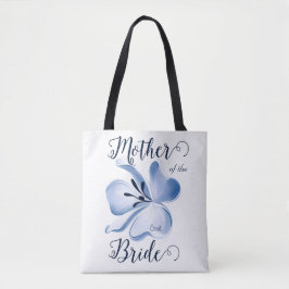 Schöne Aquarell Blauer Blume Mutter von Bride Tasche