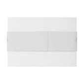 Schöne Aquarell-Blume Einladungsbanderole (Rückseitenbeispiel)