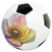 Schöne Aquarell-Blume Fußball (Dreiviertel)