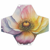 Schöne Aquarell-Blume Fußball (Flach)