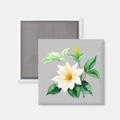 Schöne Aquarell-Blume Magnet (Vorderseite/Rückseite)