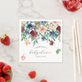 Schöne Aquarell Blumen & Grünpflanzen Kinderdusche Serviette (Beispiel)