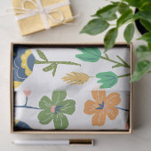 Schöne Aquarell-Blumen Schöne Farben Rosa Seidenpapier (Geschenk)