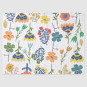 Schöne Aquarell-Blumen Schöne Farben Rosa Seidenpapier (Vorderseite)