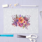 Schöne Aquarell-Gartenblumen-Dekupage Seidenpapier (Handwerk)