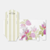 Schöne Aquarell Rosa Blume Handgemalt Geschenkschachtel (Ungefaltet)