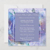 Schöne Aquarell-Rose Einladung (Rückseite)