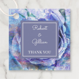 Schöne Aquarell-Rose Geschenkanhänger