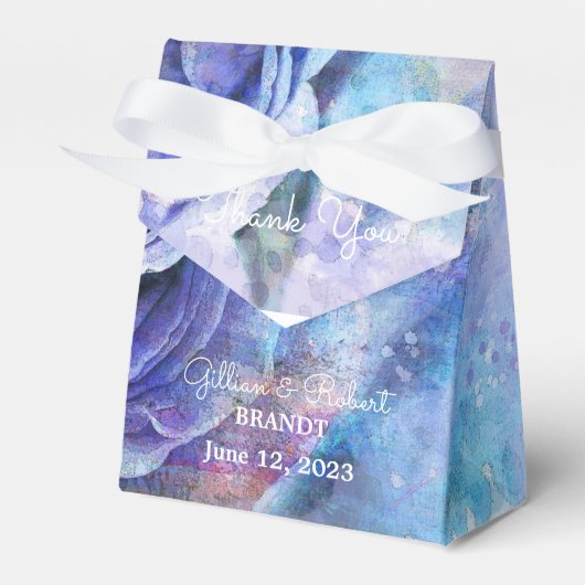 Schöne Aquarell-Rose Geschenkschachtel (Vorderseite)