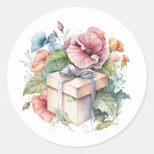 Schöne Aquarell-Sticker