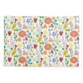 Schöne Aquarell-Wildblume Kissenbezug (Rückseite)