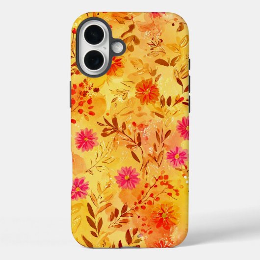 Schöne Aquarell-Wildblumen Case-Mate iPhone Hülle (Rückseite)
