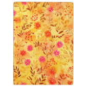 Schöne Aquarell-Wildblumen Klemmbrett (Rückseite)